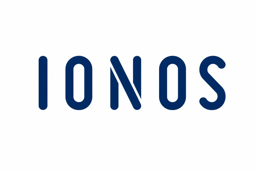 Logo IONOS, hébergeur web recommandé par Digital Toi